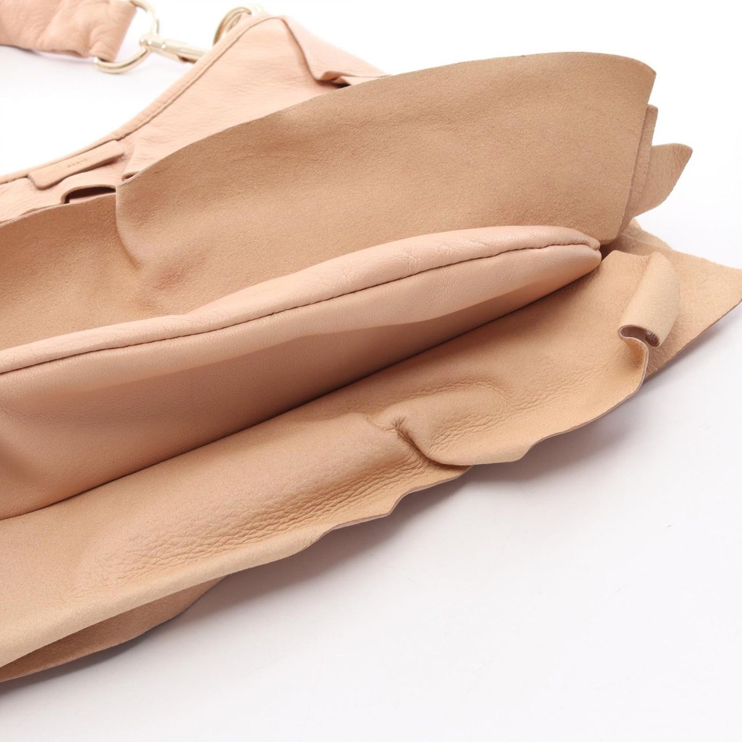 Saint Laurent Paris Shoulder Bag Tropez Pink Beige Leather — view 5