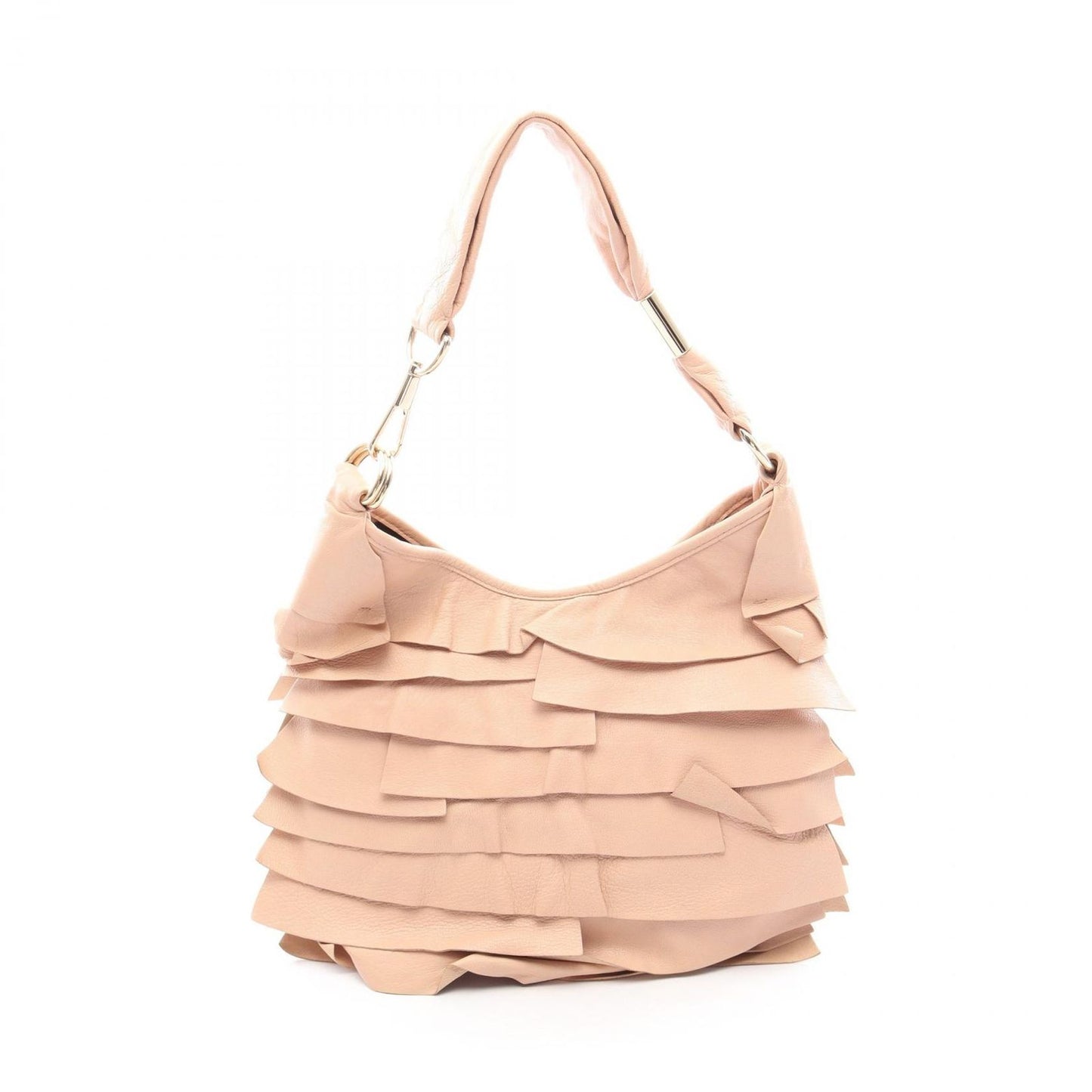 Saint Laurent Paris Shoulder Bag Tropez Pink Beige Leather