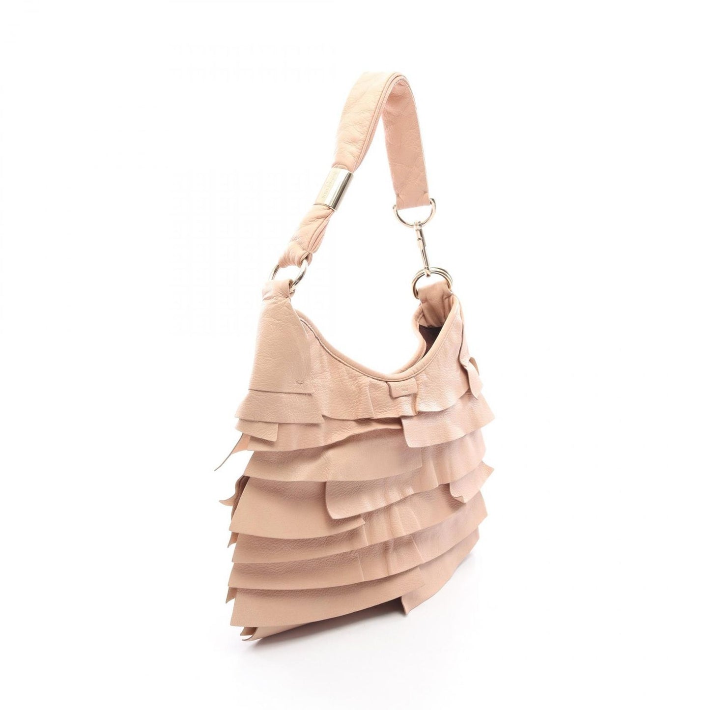 Saint Laurent Paris Shoulder Bag Tropez Pink Beige Leather — view 2