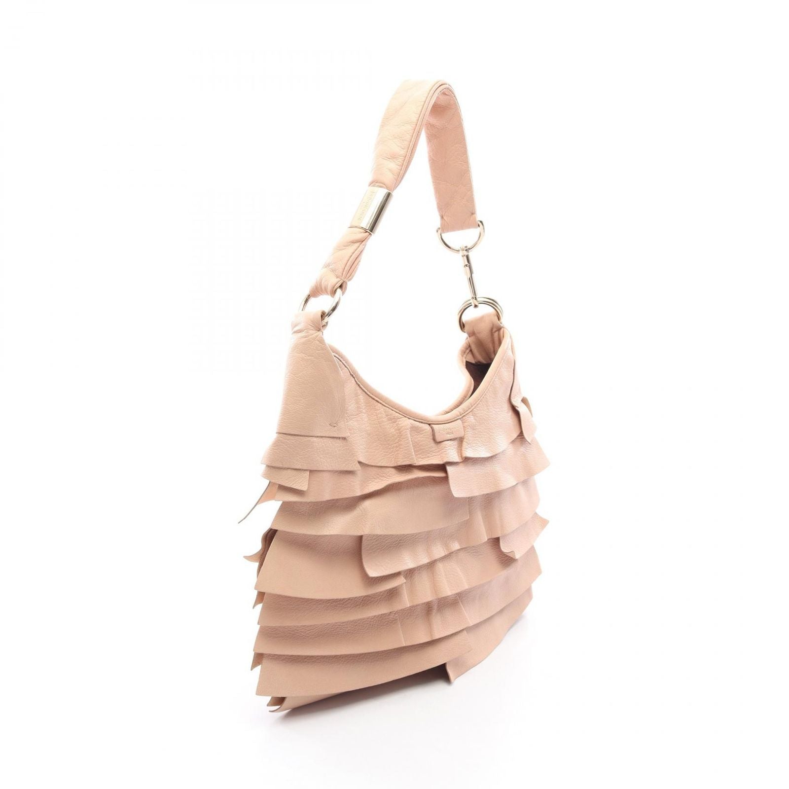 Saint Laurent Paris Shoulder Bag Tropez Pink Beige Leather — view 2