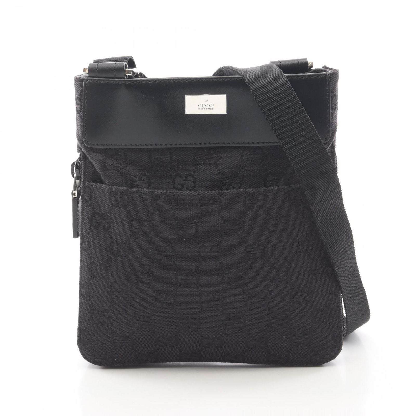 Gucci Shoulder Bag GG Canvas 019 Black