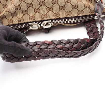 Gucci Tote Bamboo GG Canvas Beige — view 8