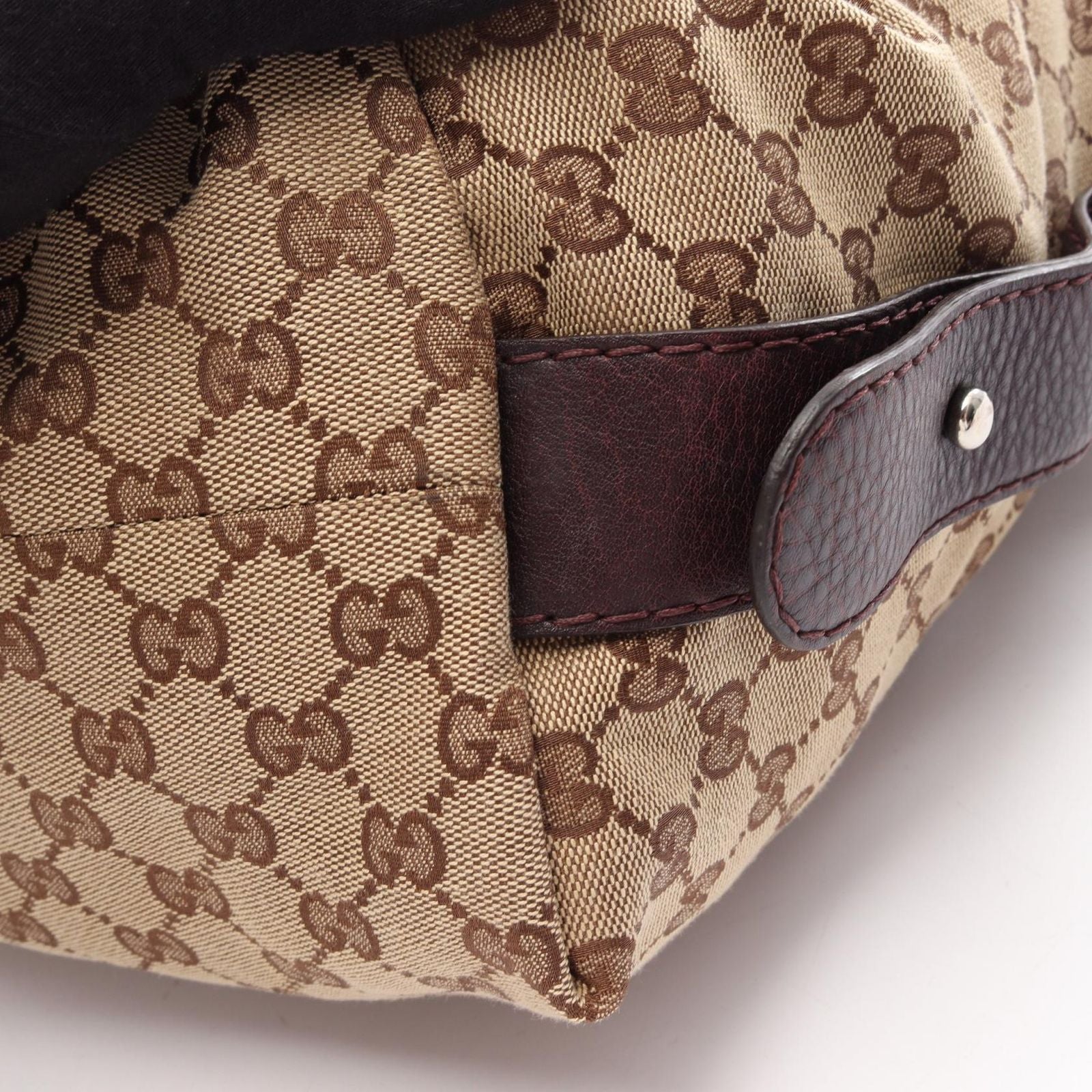 Gucci Tote Bamboo GG Canvas Beige — view 7