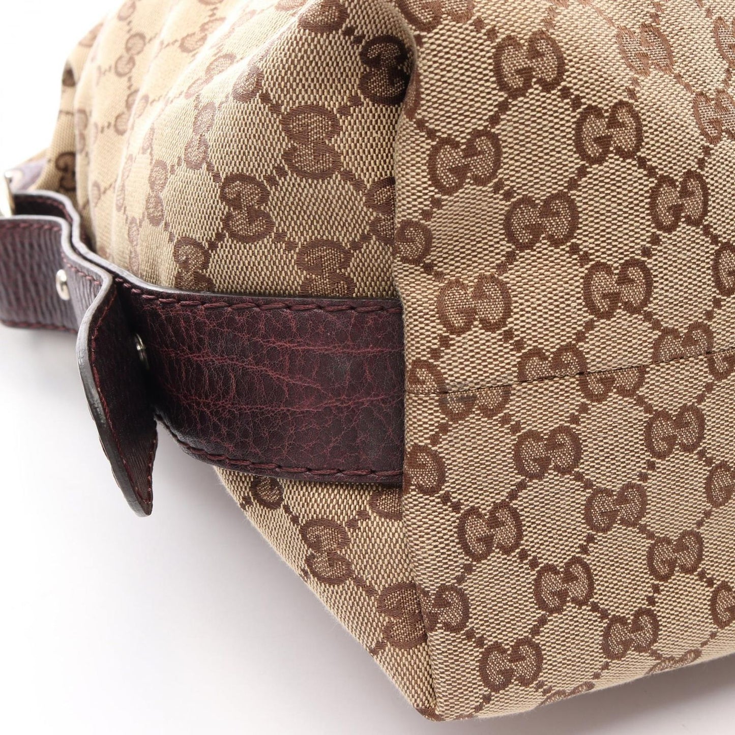 Gucci Tote Bamboo GG Canvas Beige — view 6