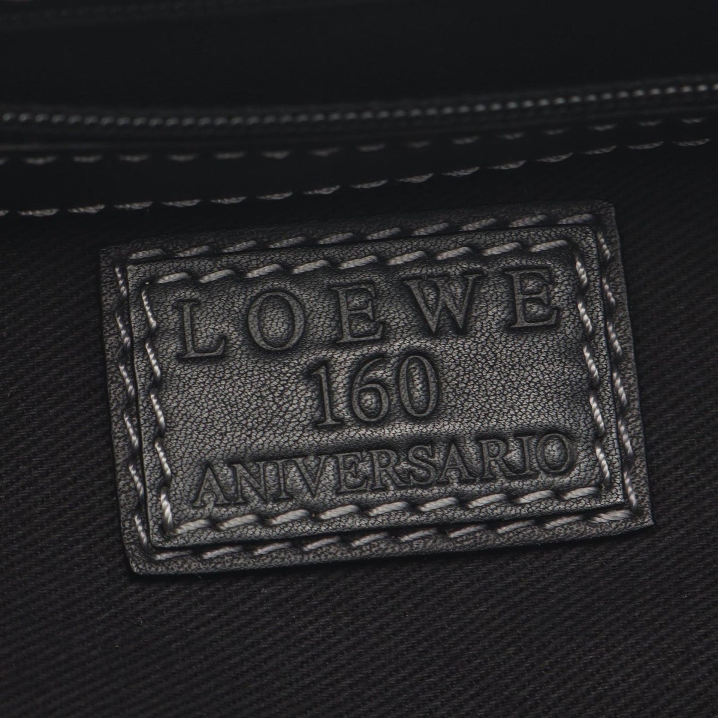 Loewe Tote Doctor's Anniversary Black Leather Mini Boston — view 4