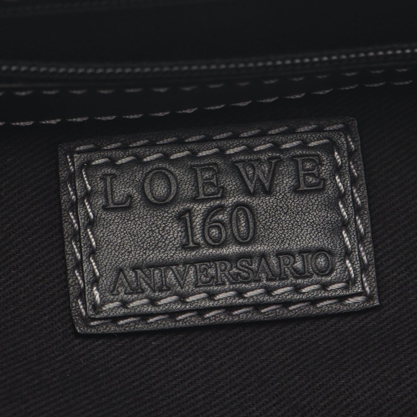 Loewe Tote Doctor's Anniversary Black Leather Mini Boston — view 4