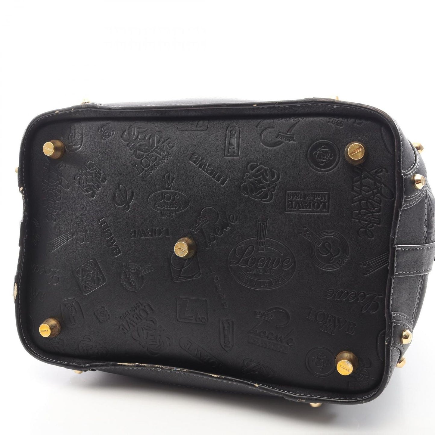 Loewe Tote Doctor's Anniversary Black Leather Mini Boston — view 6