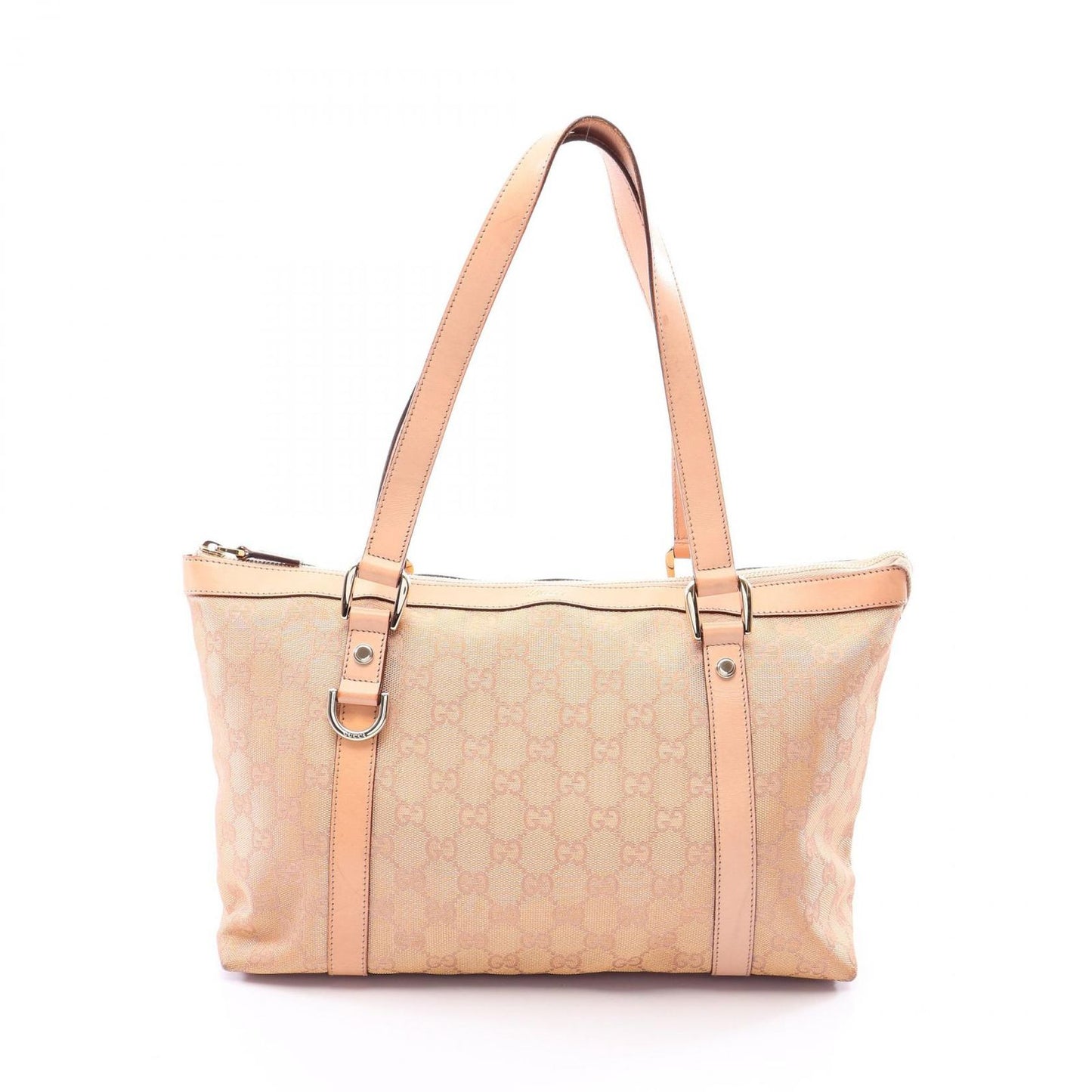 Gucci Tote Abbey GG Canvas Leather
