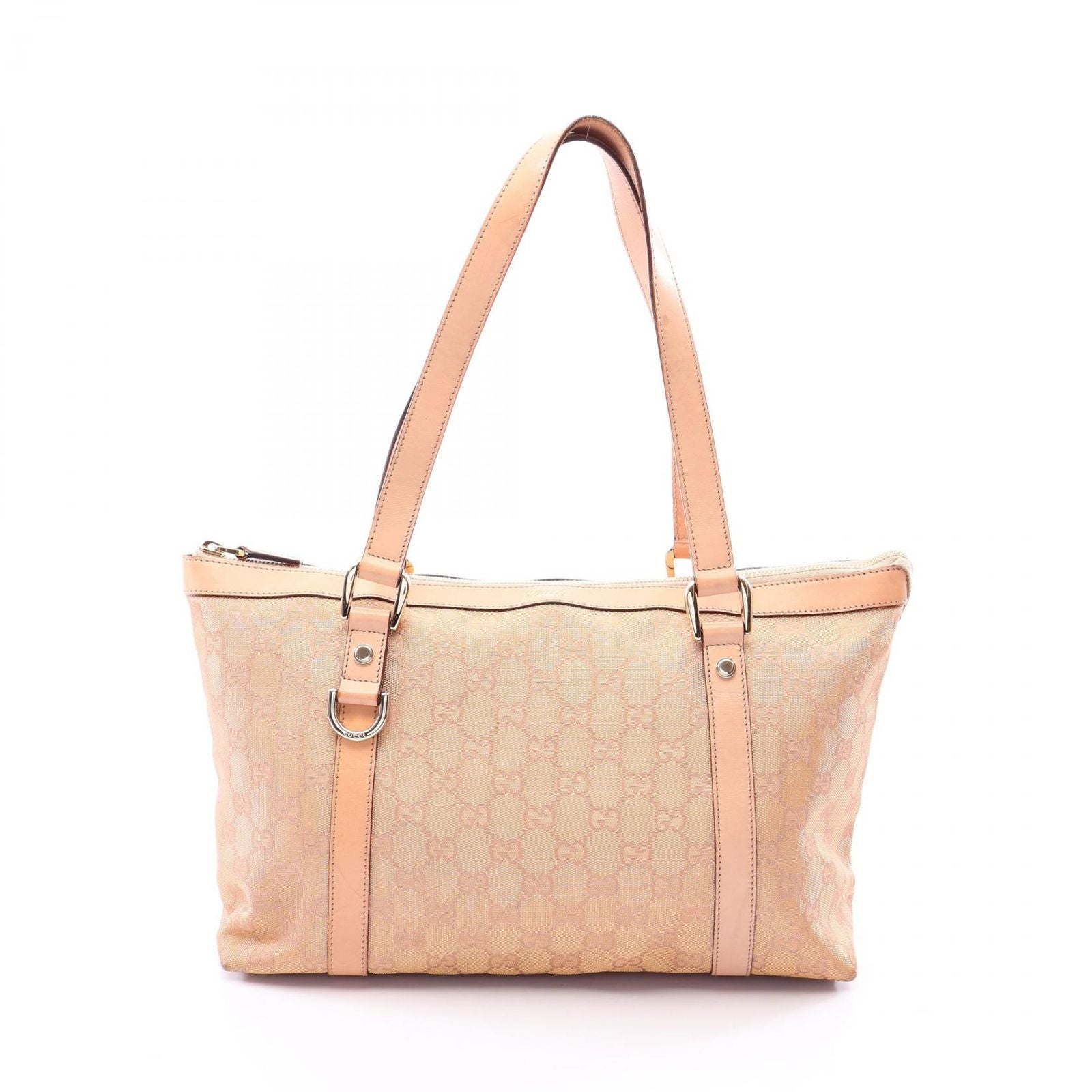 Gucci Tote Abbey GG Canvas Leather