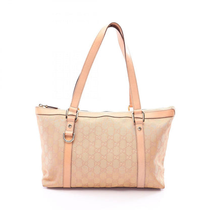 Gucci Tote Abbey GG Canvas Leather