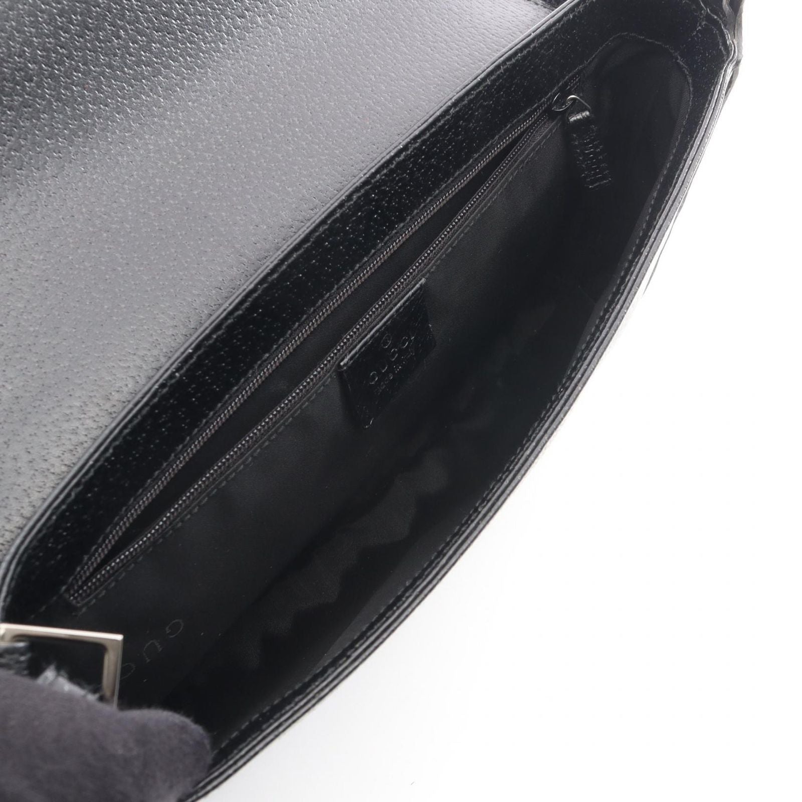 Gucci Shoulder Bag Interlocking 001 Black Leather — view 3