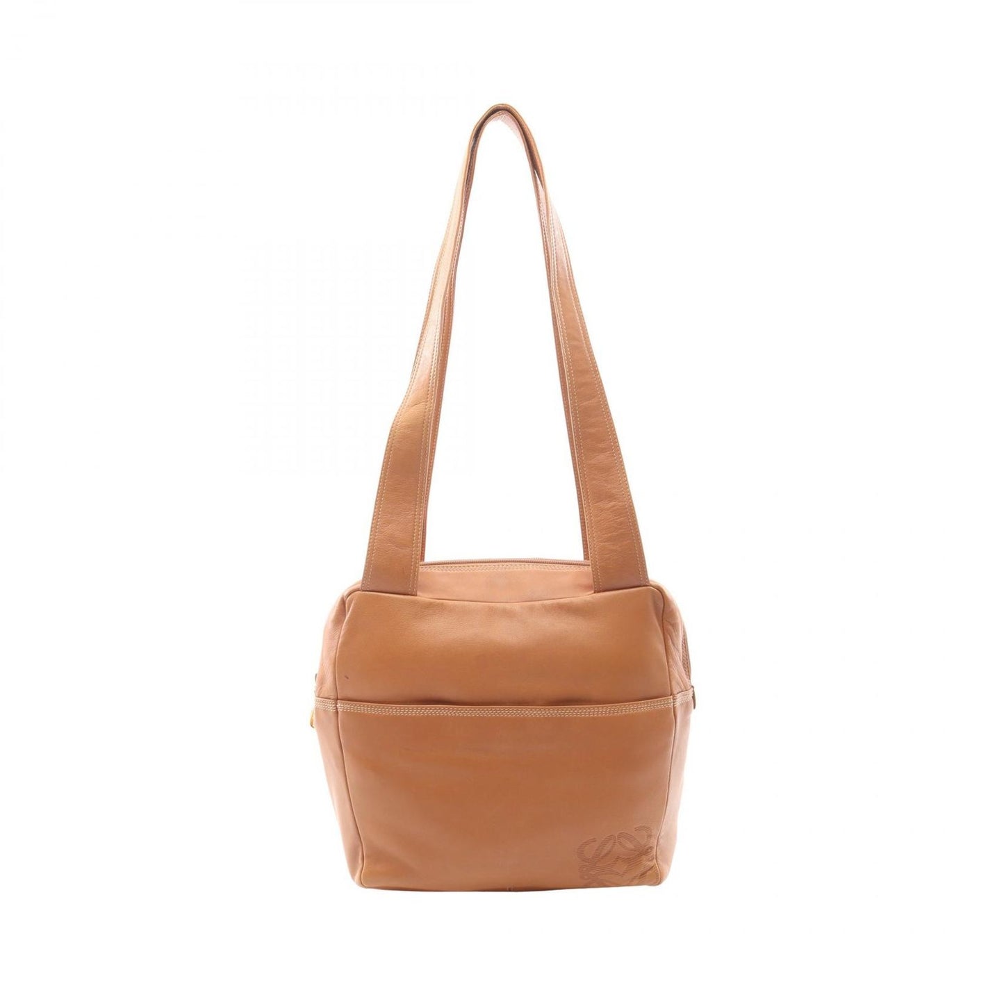 Loewe Shoulder Bag Anagram Brown Leather