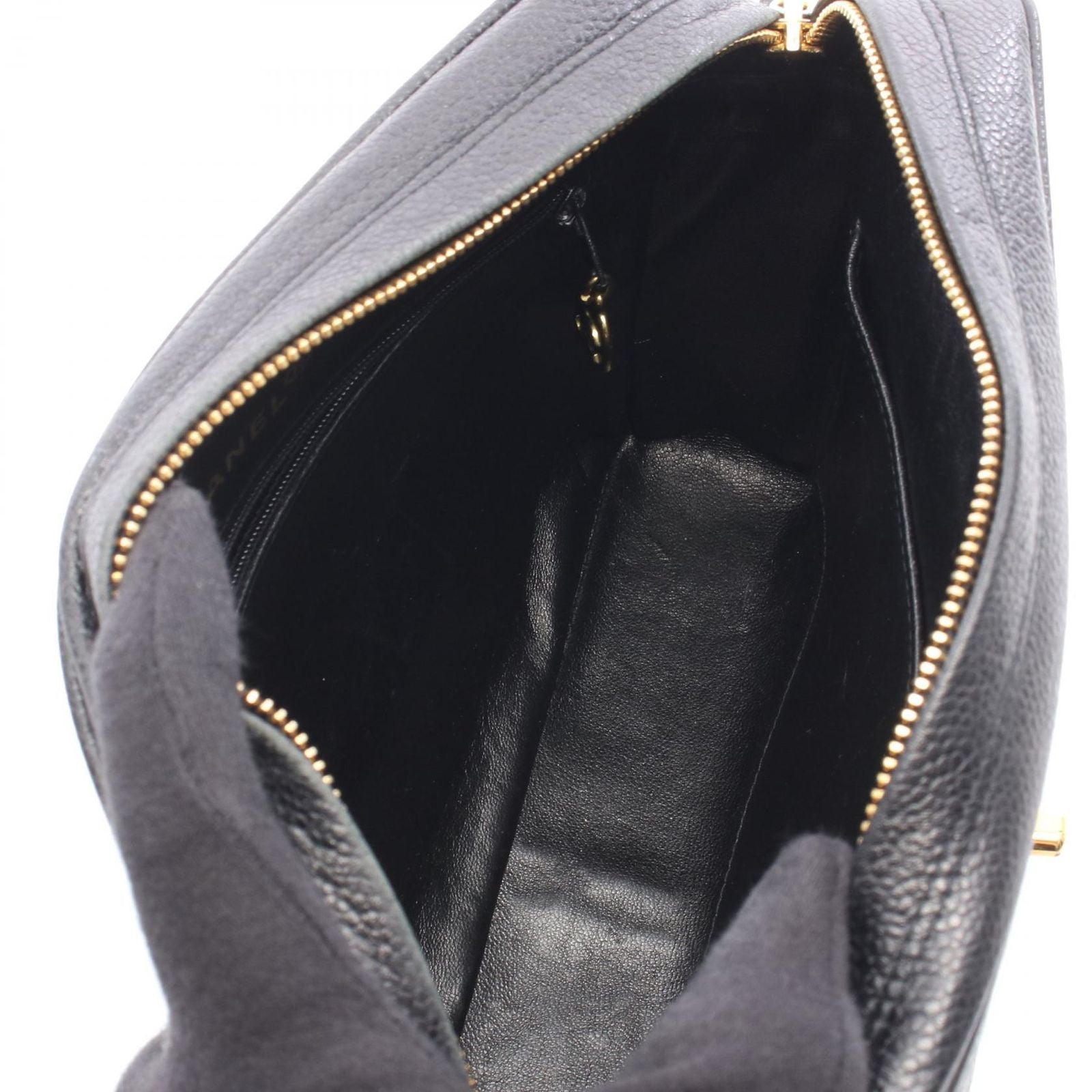 Chanel Shoulder Bag Mademoiselle Cocobol Black Calf Chain — view 3