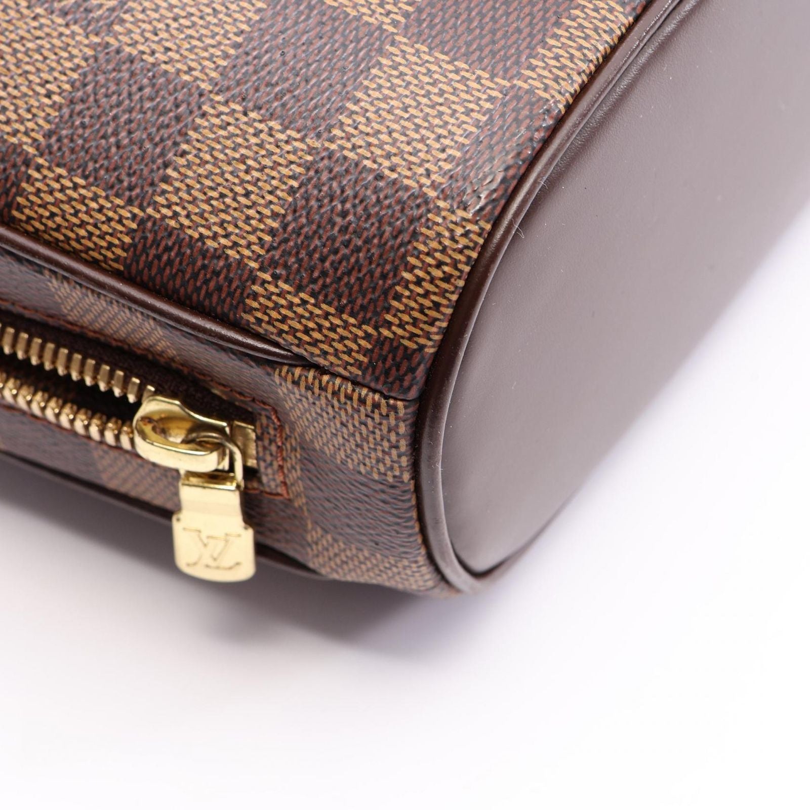 Louis Vuitton Handbag Saria Mini Damier Ebene Canvas Leather — view 6