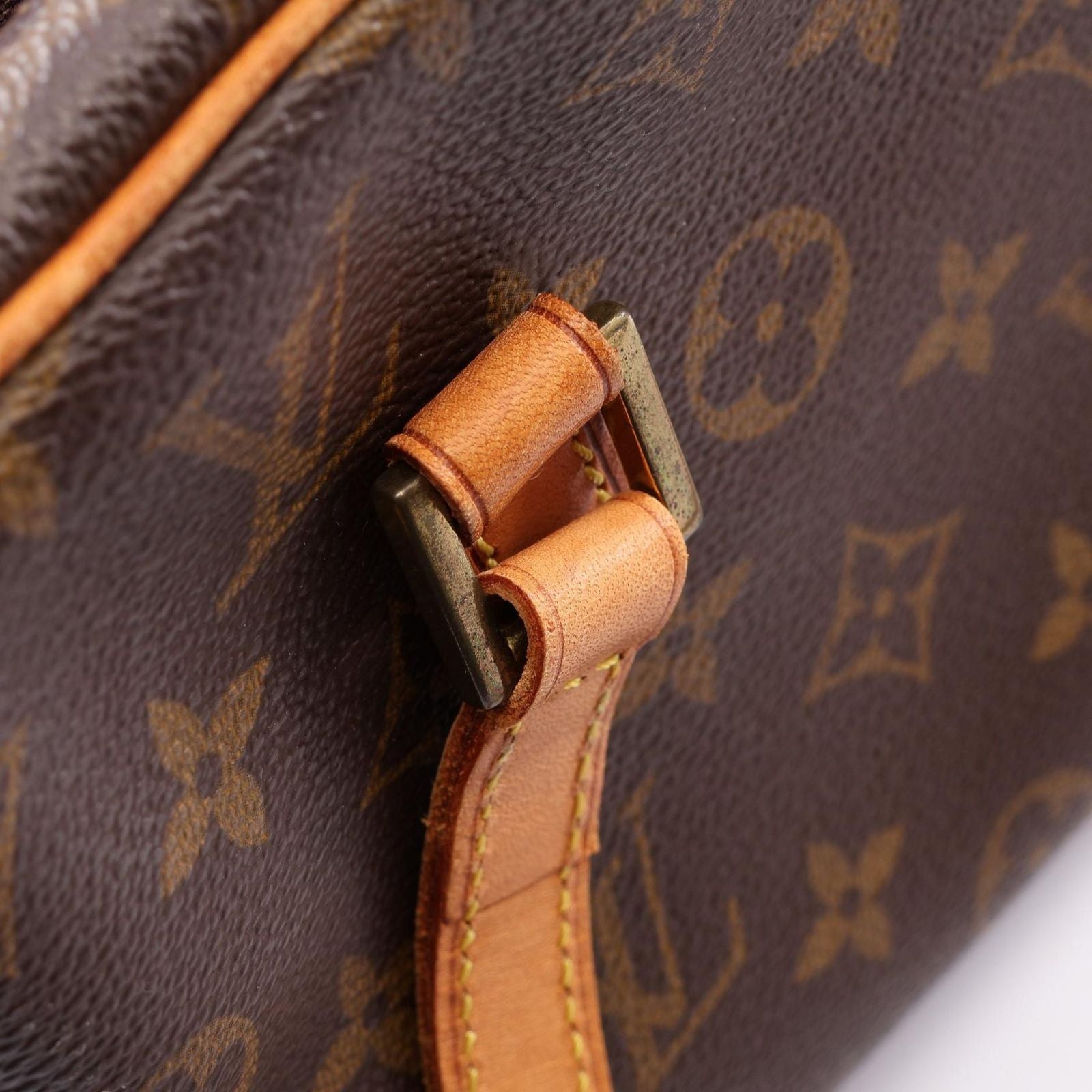 Louis Vuitton Shoulder Bag Cite Monogram Co Ting Canvas Leather — view 9