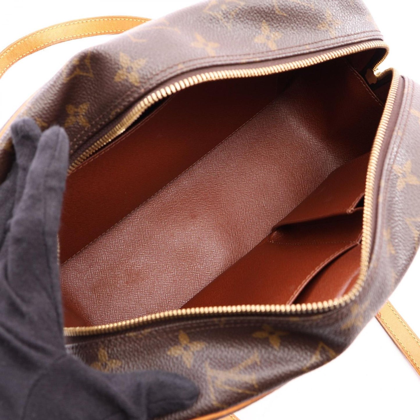 Louis Vuitton Shoulder Bag Cite Monogram Co Ting Canvas Leather — view 3