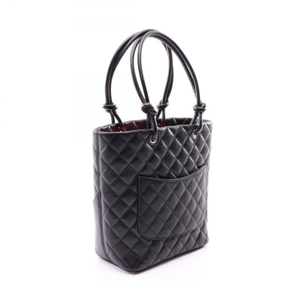 Chanel Tote Cambon Line Black Enamel Leather Patent — view 2