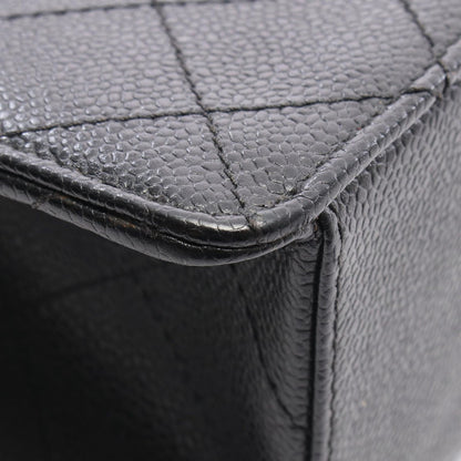 Chanel Shoulder Bag Deca Quilted 30 Single Flap Black Calf Chain — view 9