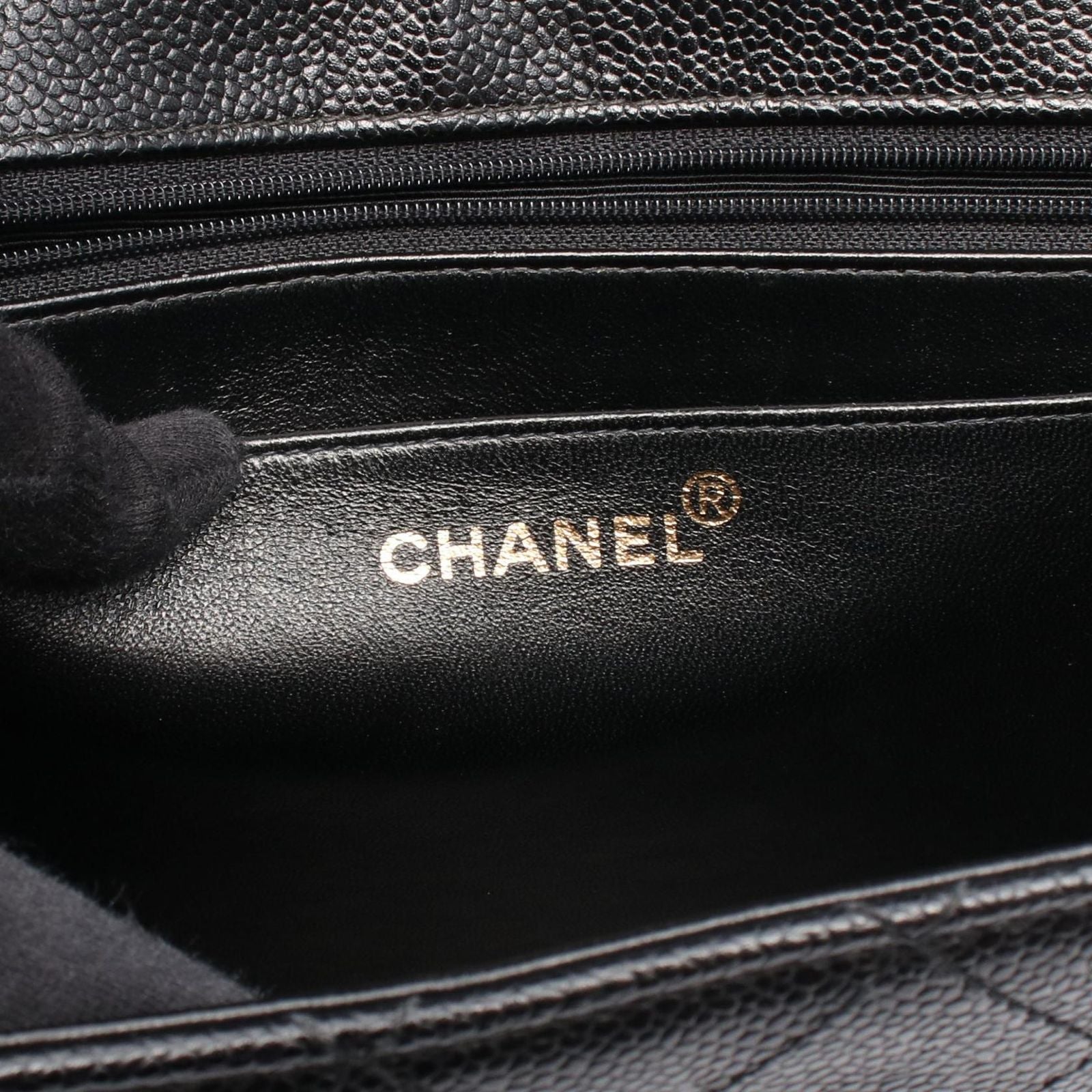Chanel Shoulder Bag Deca Quilted 30 Single Flap Black Calf Chain — view 4