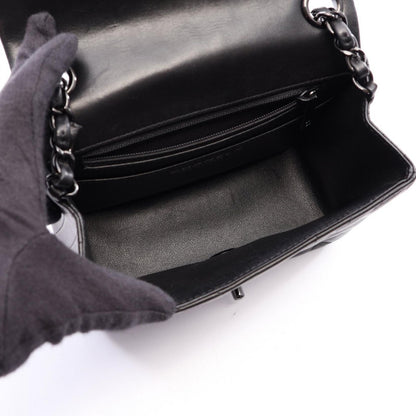 Chanel Shoulder Bag Chain Black Lambskin — view 3