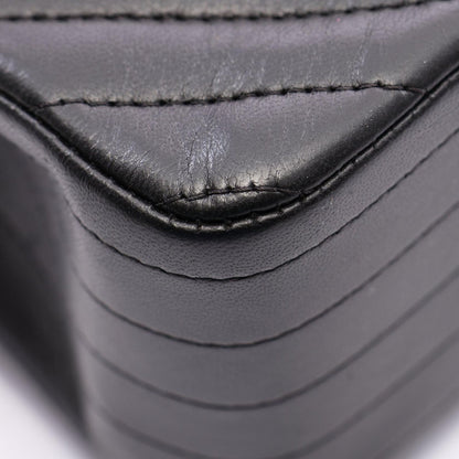 Chanel Shoulder Bag Chain Black Lambskin — view 7