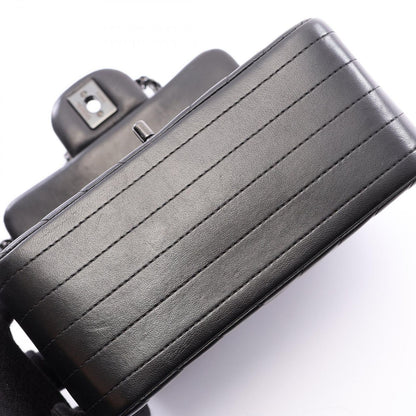 Chanel Shoulder Bag Chain Black Lambskin — view 8