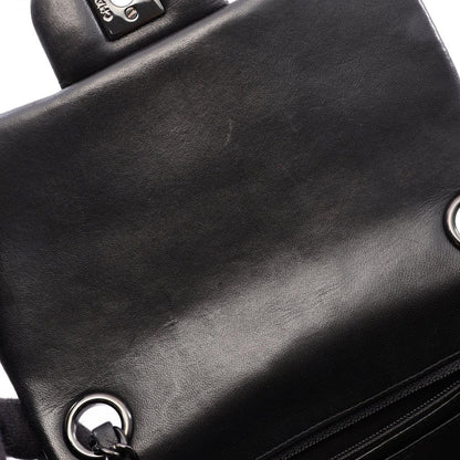 Chanel Shoulder Bag Chain Black Lambskin — view 6