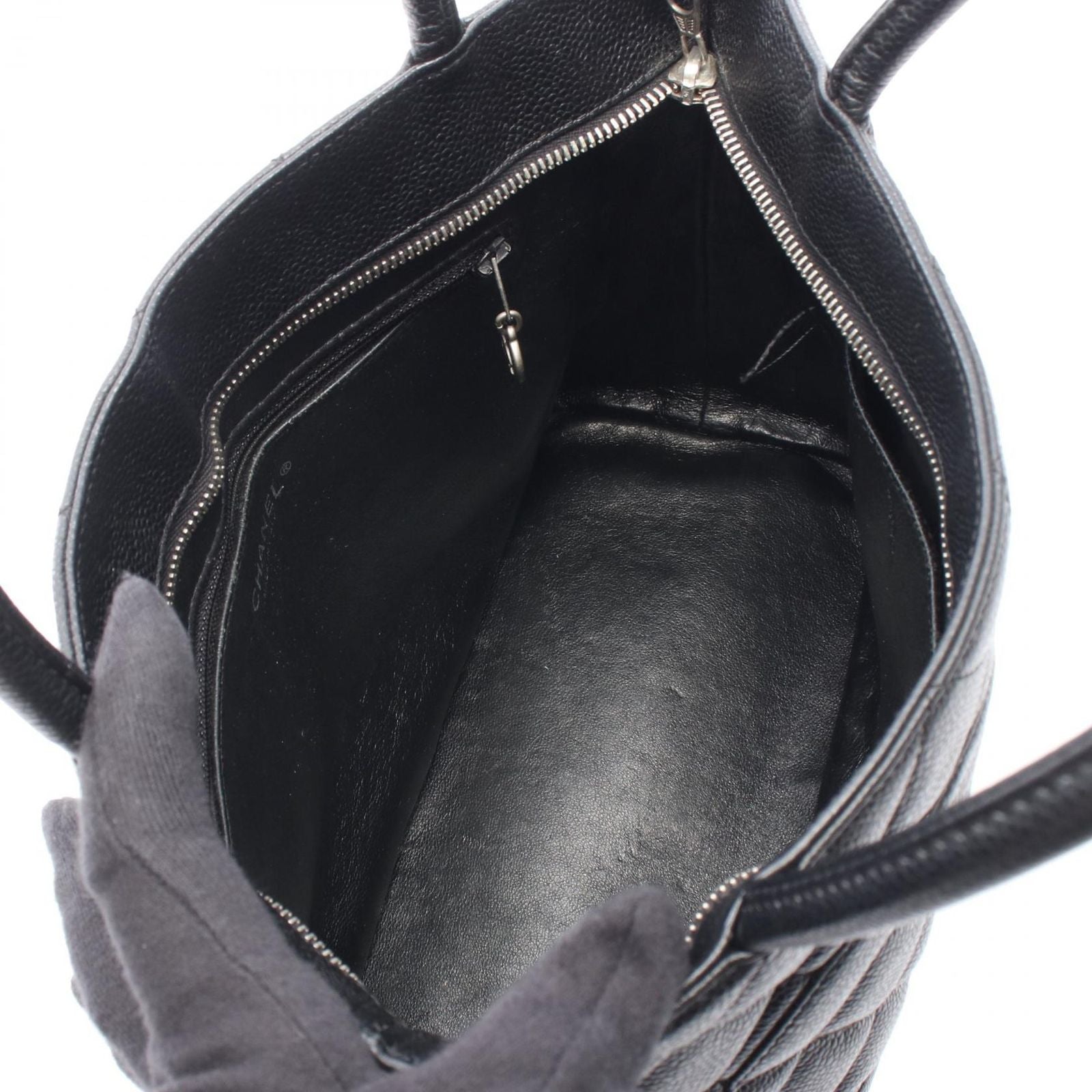 Chanel Tote Reissue Black Calf — view 3
