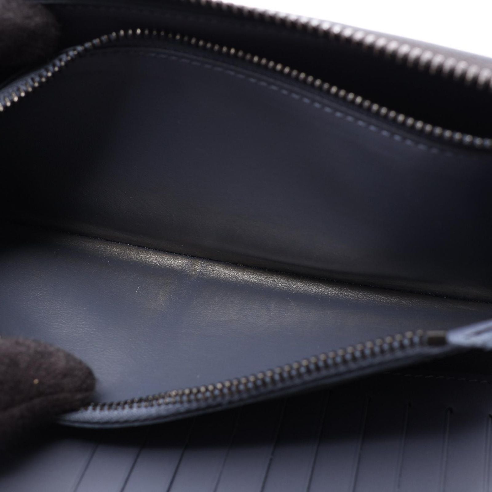 Louis Vuitton Round Wallet Zippy Vertical Navy Leather — view 6