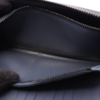 Louis Vuitton Round Wallet Zippy Vertical Navy Leather — view 6