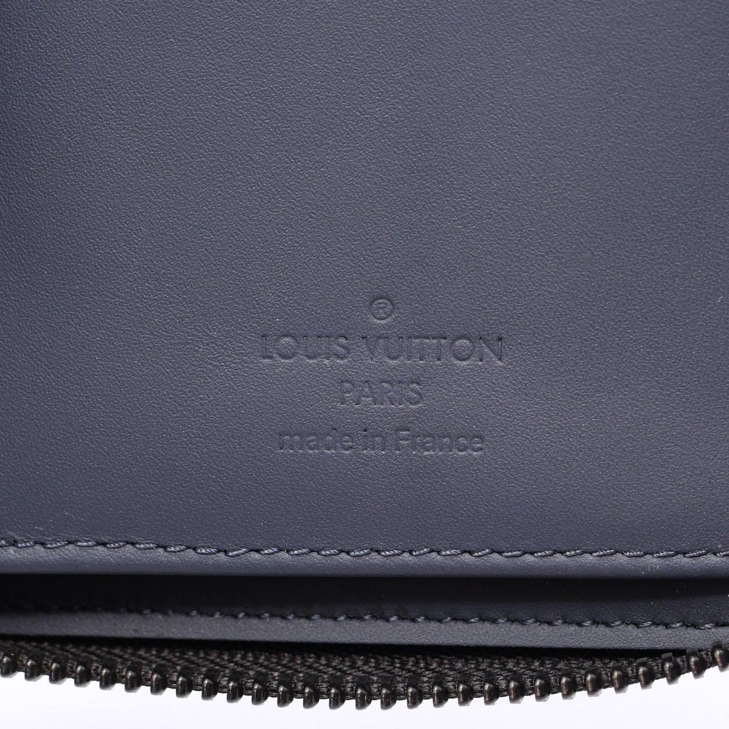Louis Vuitton Round Wallet Zippy Vertical Navy Leather — view 4