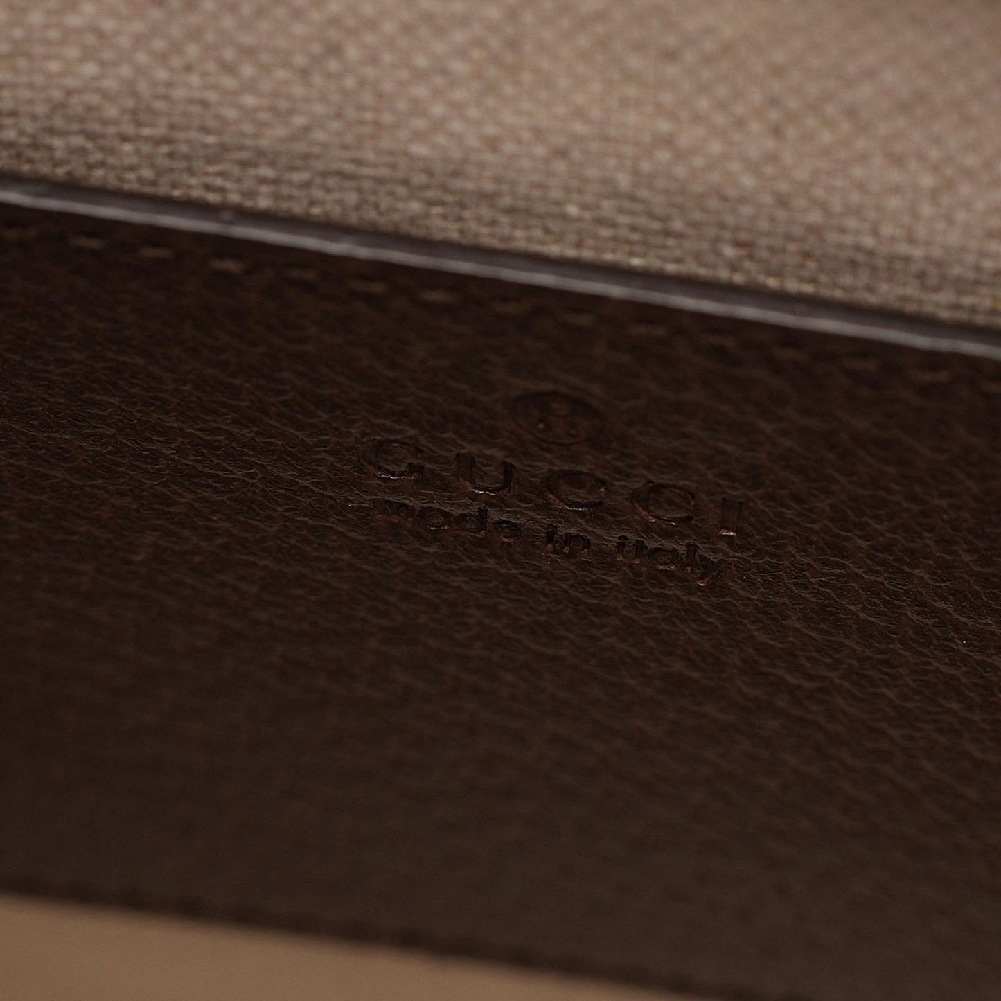 Gucci Tote Jumbo GG 2-Way Beige Dark Brown Canvas Leather Mini — view 4