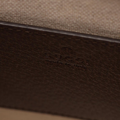 Gucci Tote Jumbo GG 2-Way Beige Dark Brown Canvas Leather Mini — view 4