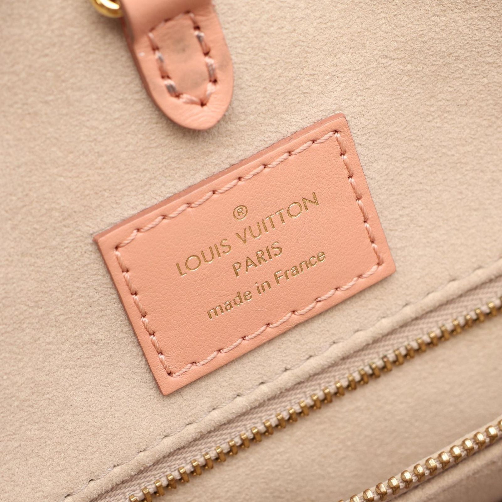 Louis Vuitton Tote On The Go Rose Trianon Cream Leather — view 4