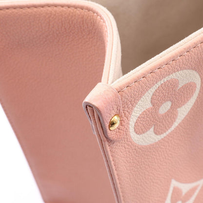 Louis Vuitton Tote On The Go Rose Trianon Cream Leather — view 7
