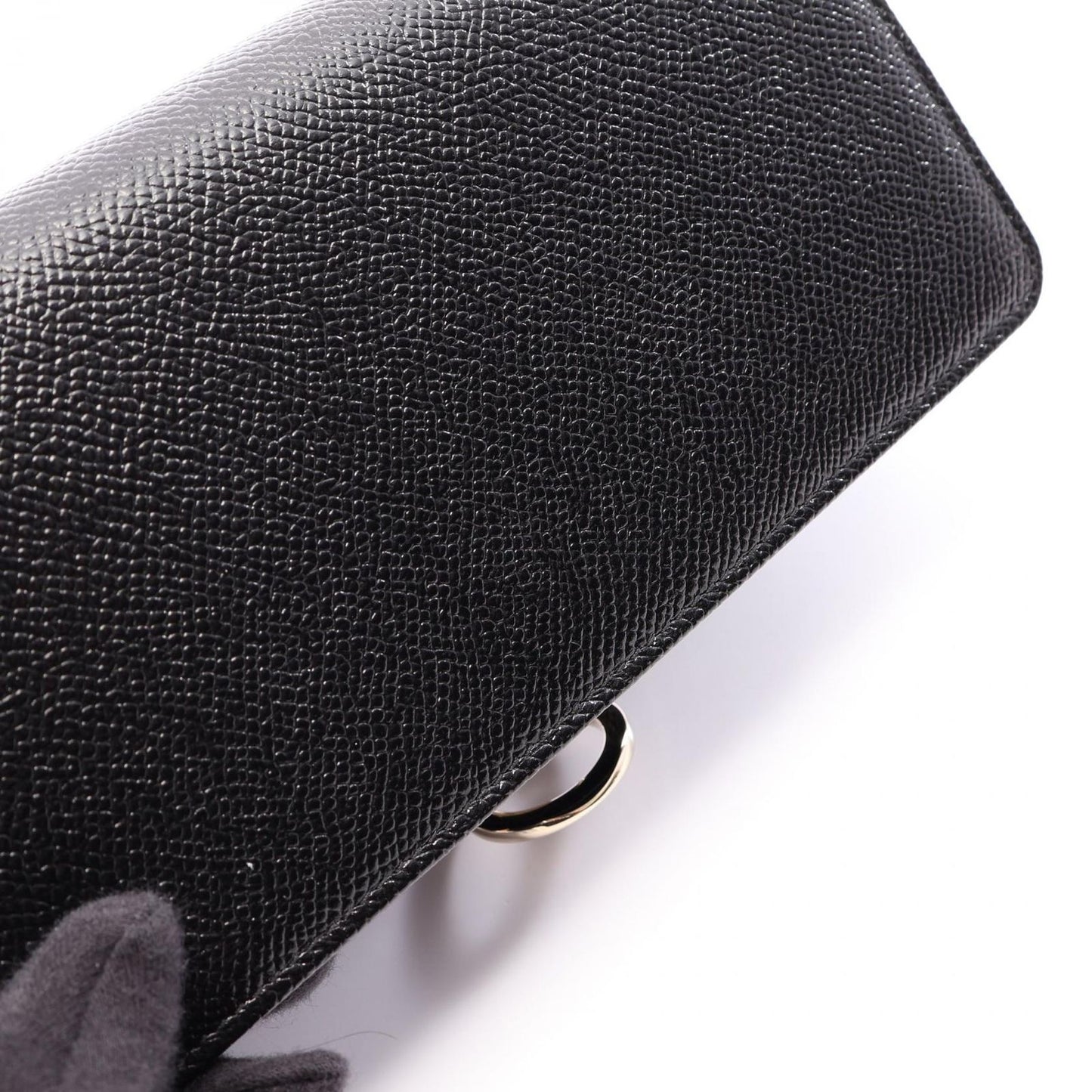 Bvlgari Bifold Wallet Black Leather — view 7