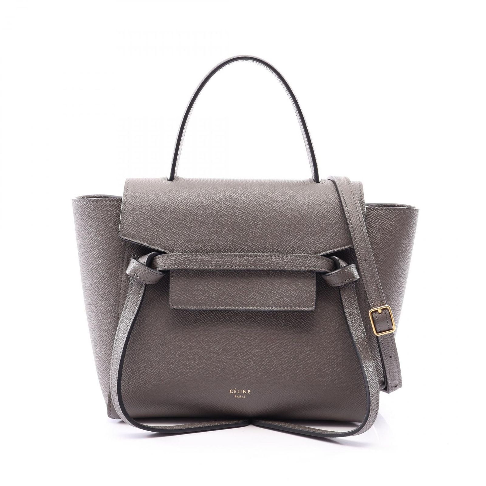 Celine Belt Bag Nano 2-Way Gray Leather