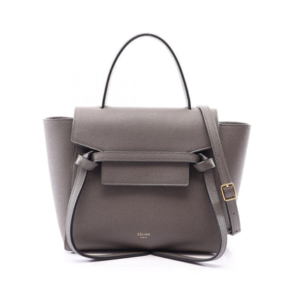 Celine Belt Bag Nano 2-Way Gray Leather