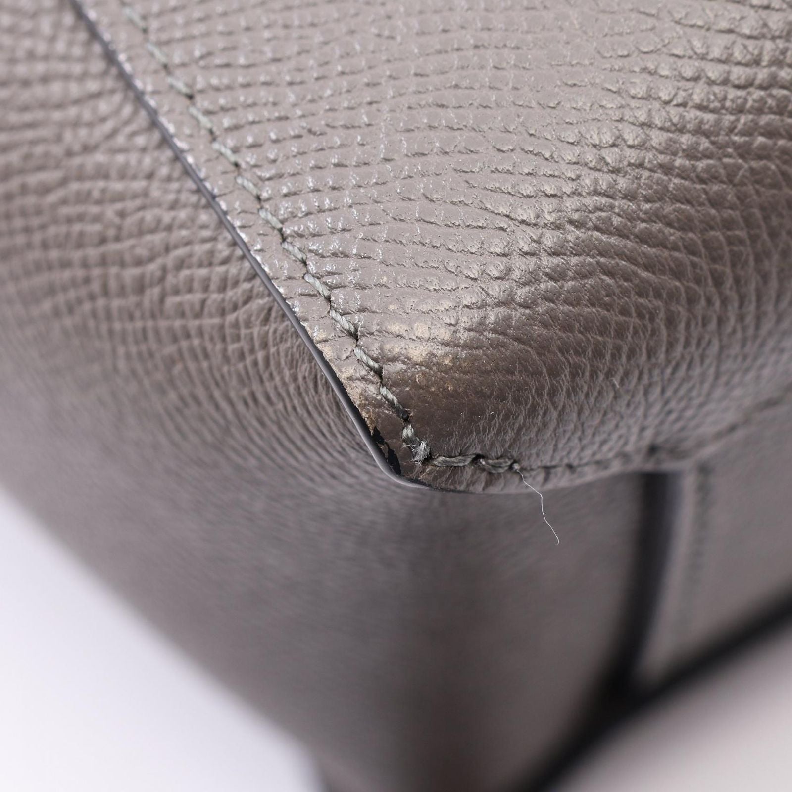 Celine Belt Bag Nano 2-Way Gray Leather — view 5