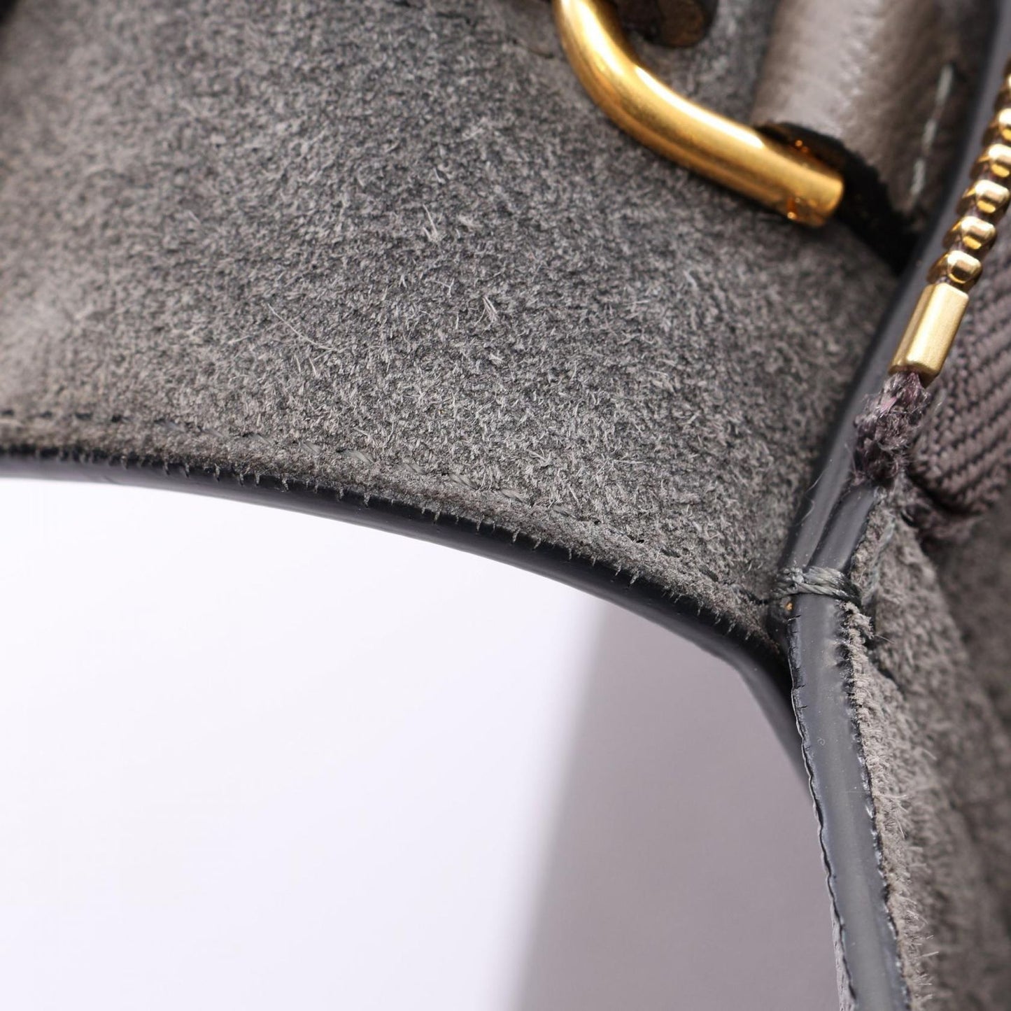 Celine Belt Bag Nano 2-Way Gray Leather — view 7