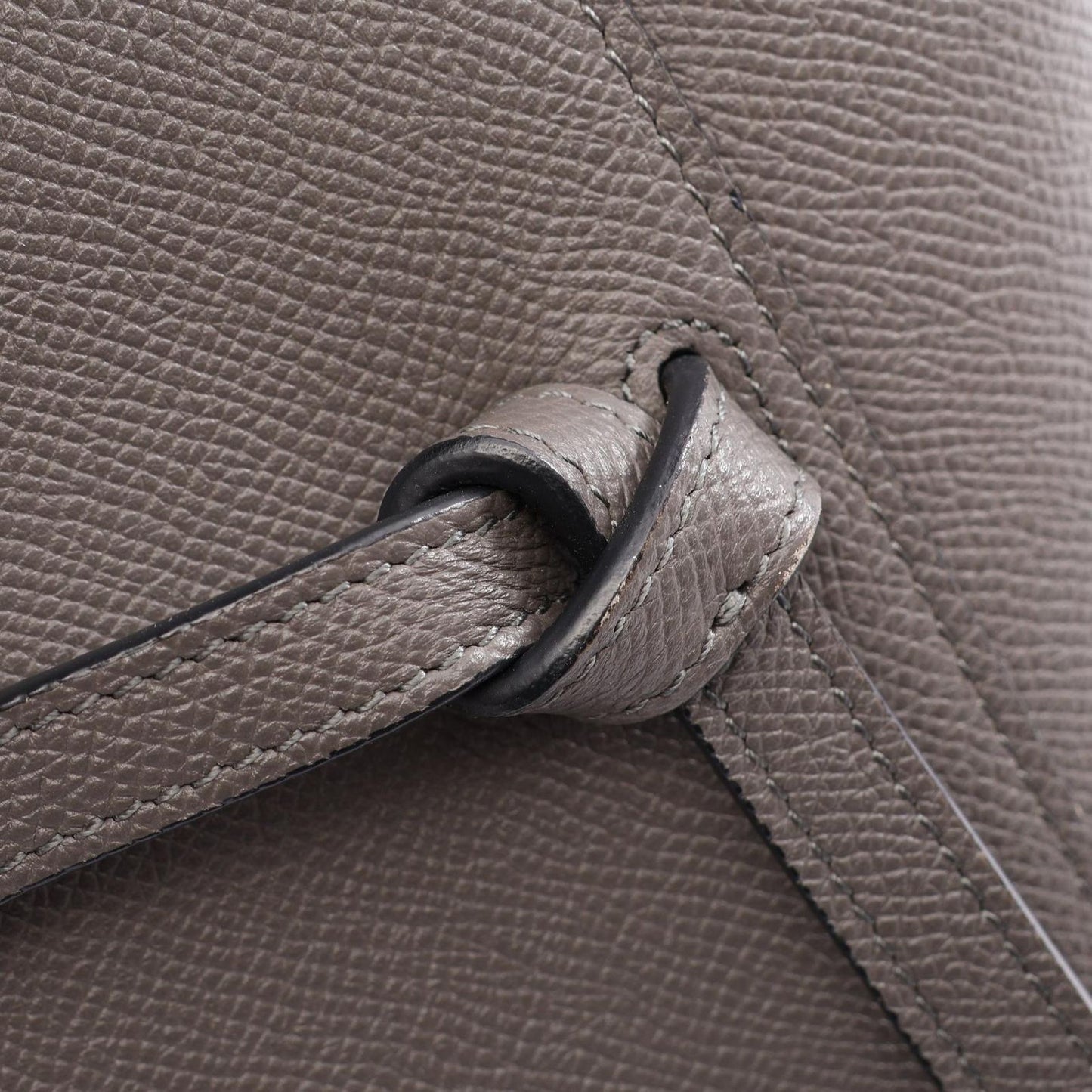 Celine Belt Bag Nano 2-Way Gray Leather — view 9