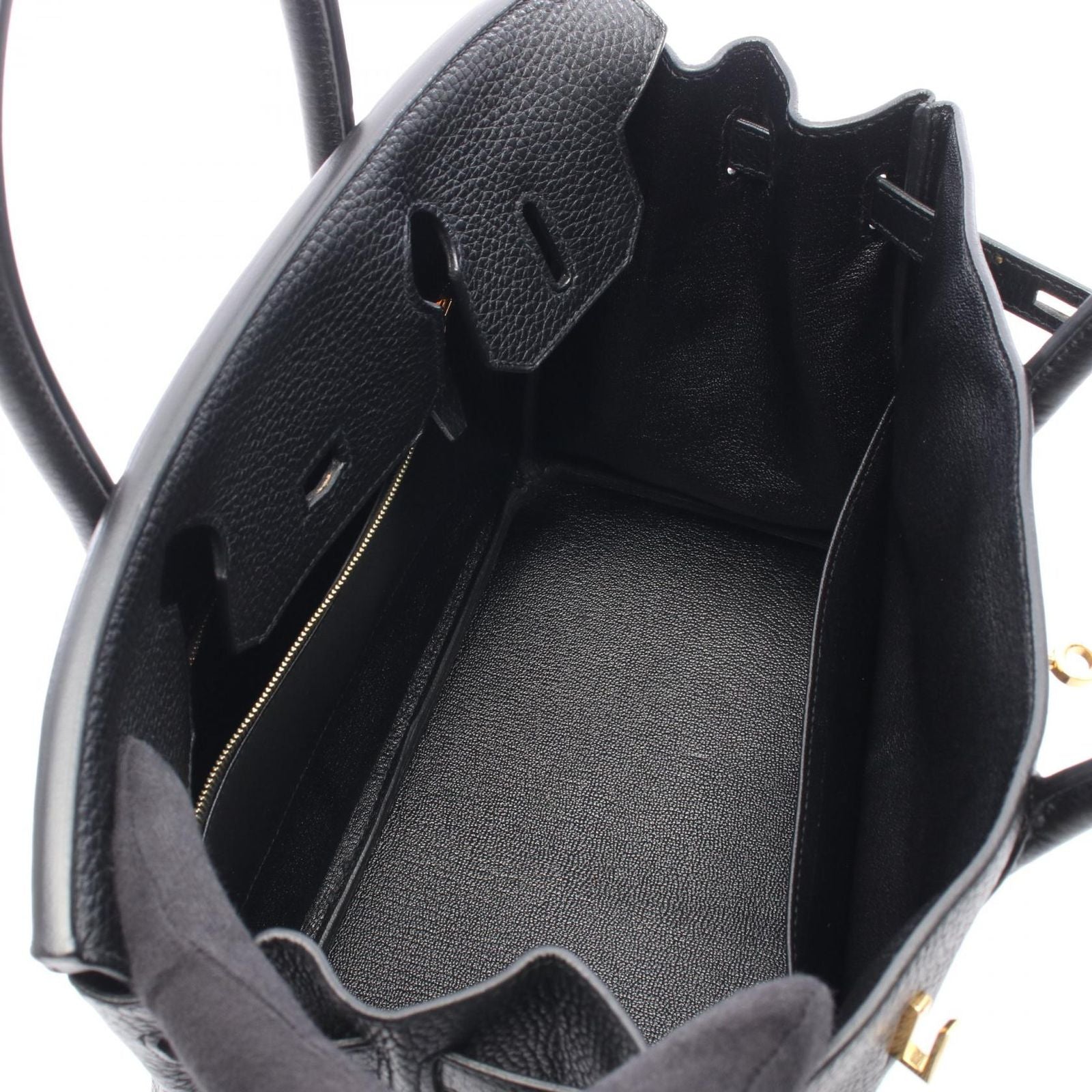 Hermes Handbag Birkin 30 Black Leather — view 3