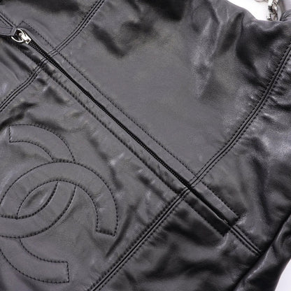 Chanel Handbag CC Logo 2-Way Black Lambskin — view 7
