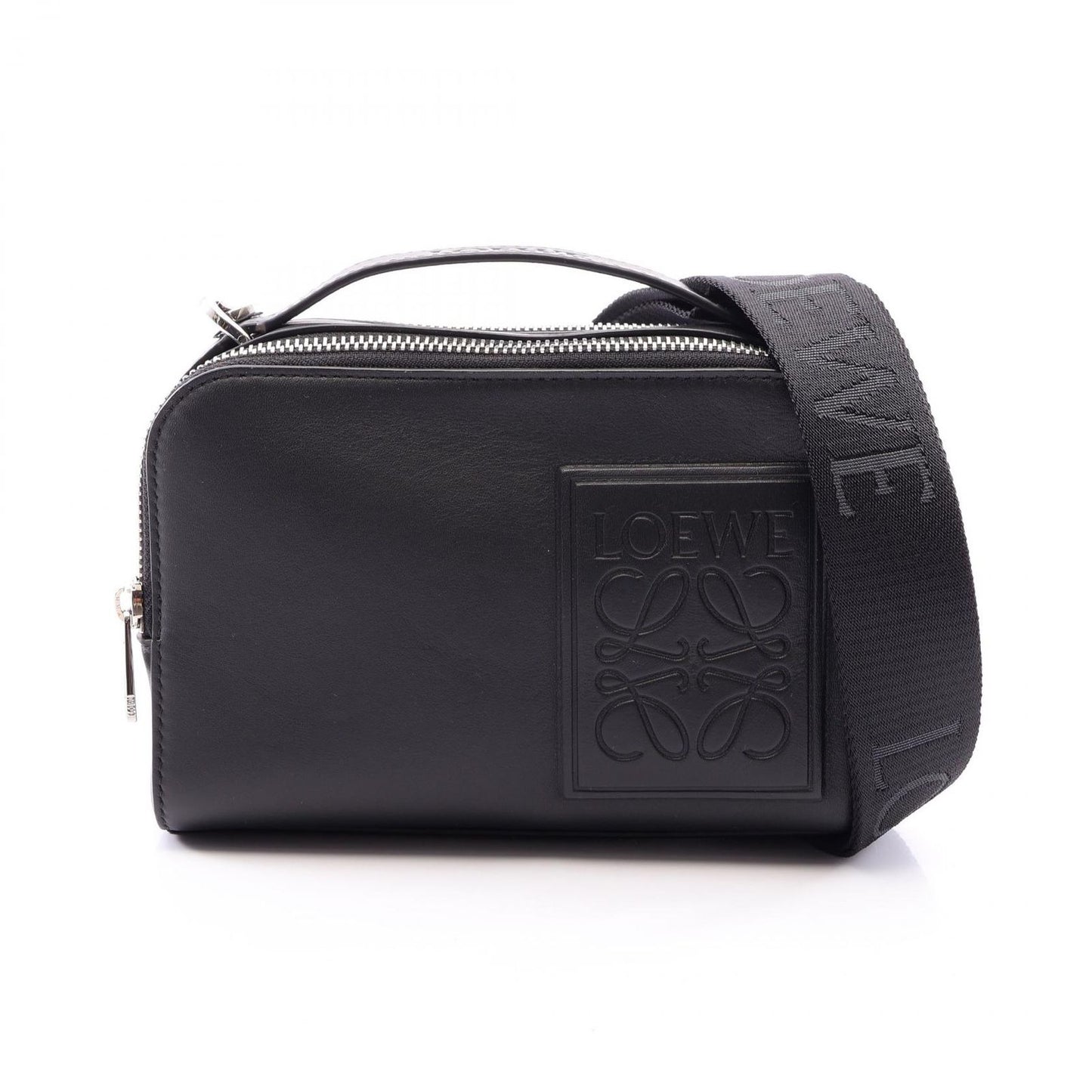 Loewe Crossbody Camera Bag Mini 2-Way Black Leather