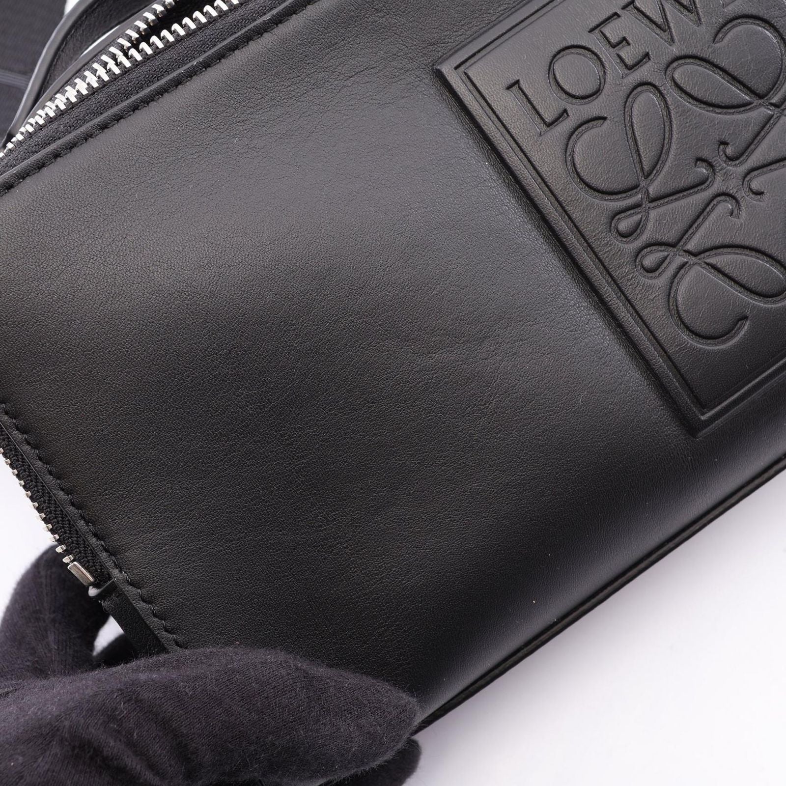 Loewe Crossbody Camera Bag Mini 2-Way Black Leather — view 6