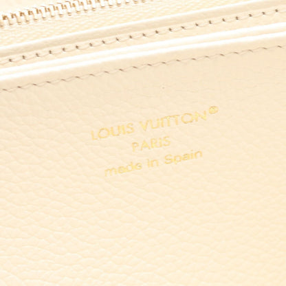 Louis Vuitton Round Wallet Zippy Milki White Blue Leather — view 4
