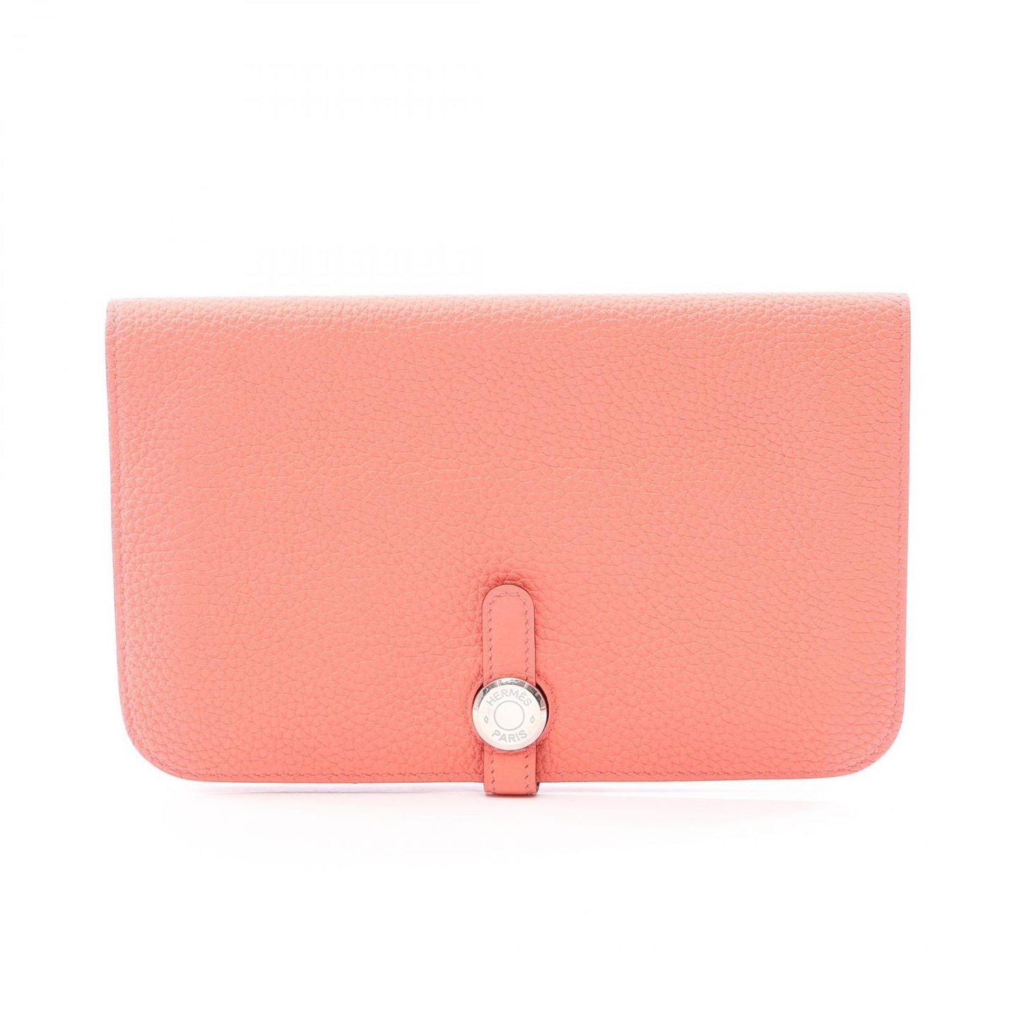 Hermes Bifold Wallet Dogon GM Rose Candy Leather