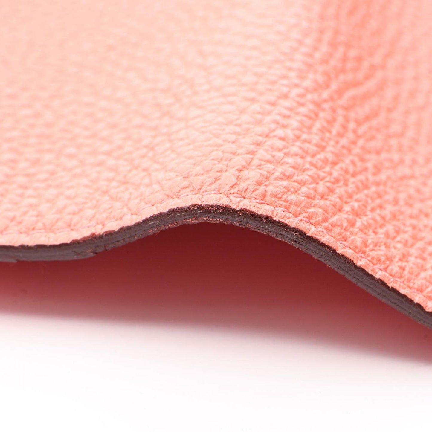 Hermes Bifold Wallet Dogon GM Rose Candy Leather — view 8