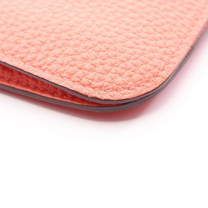 Hermes Bifold Wallet Dogon GM Rose Candy Leather — view 9