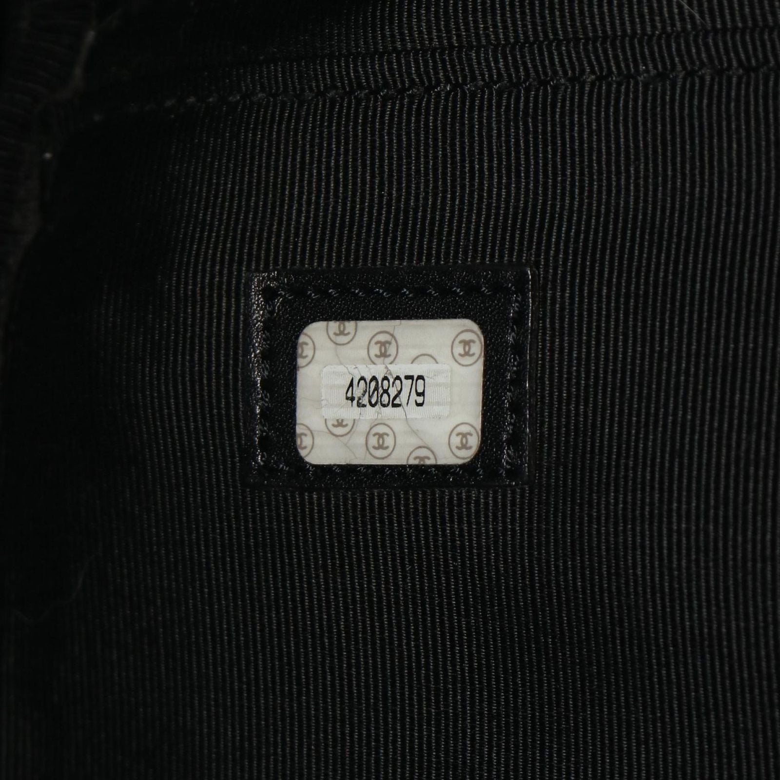 Chanel Boston Bag CC Logo 2-Way Black Caviar Leather CC — view 5